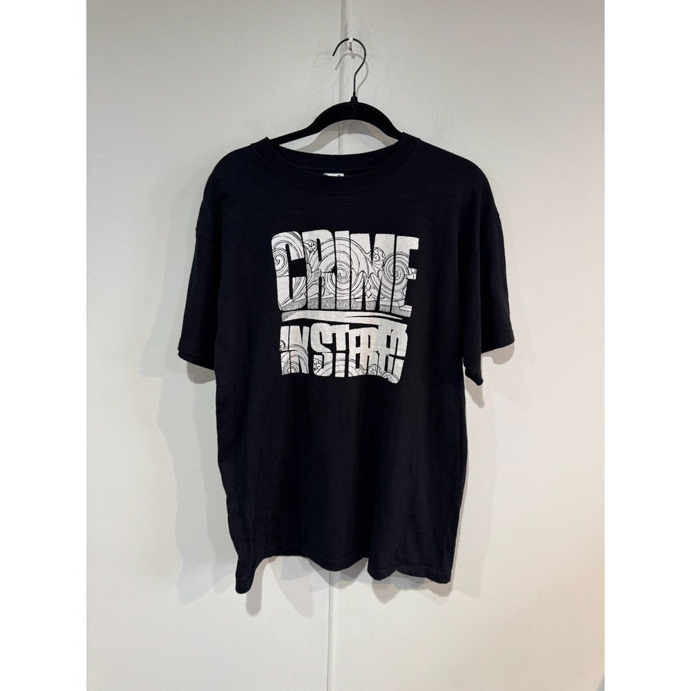 Crime In‎ Stereo Shirt Mens Large Black Anvil Hardcore Band Tee T-Shirt
